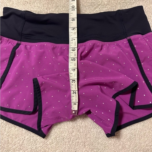 Lululemon Run Times Shorts Reflective Night Fall Ultra Violet Silver Athletic - Picture 6 of 13